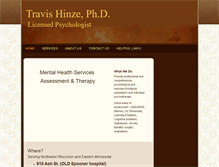 Tablet Screenshot of hinzephd.com
